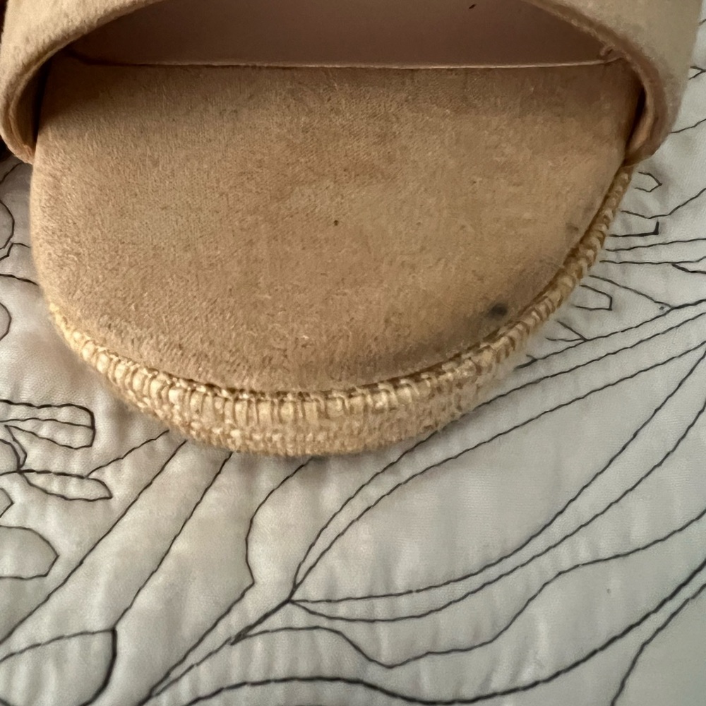 Steve Madden Beige Raffia Wedge Sandals - Picture 6 of 11